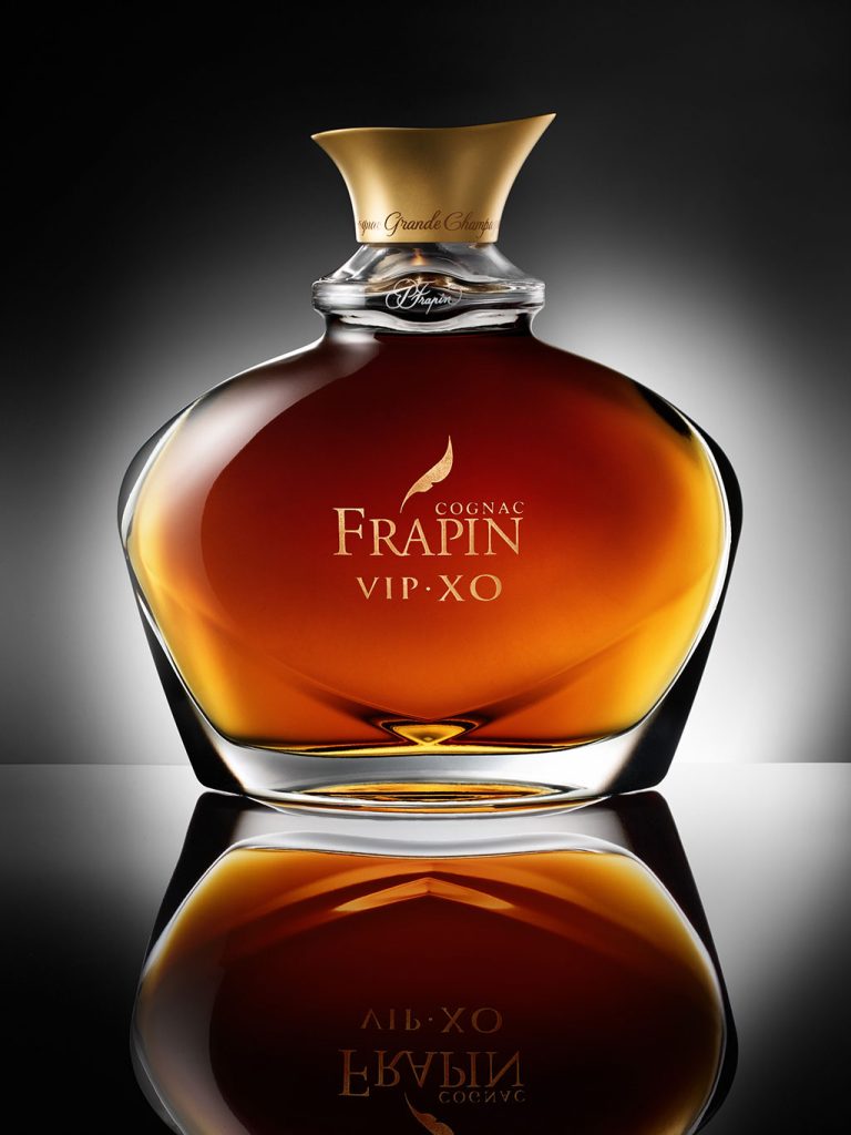 Bouteille cognac Frapin laquage vernissage
